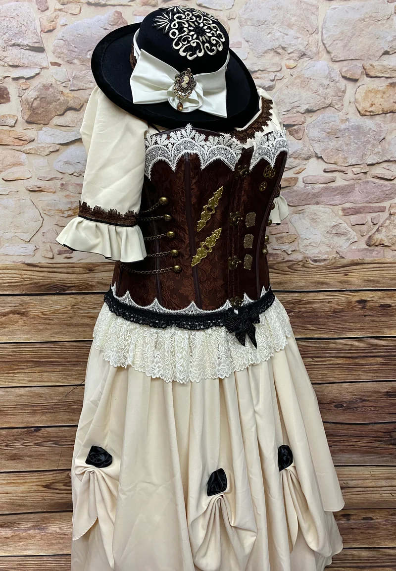 Steampunk Kleid Unikat – Gr. 50