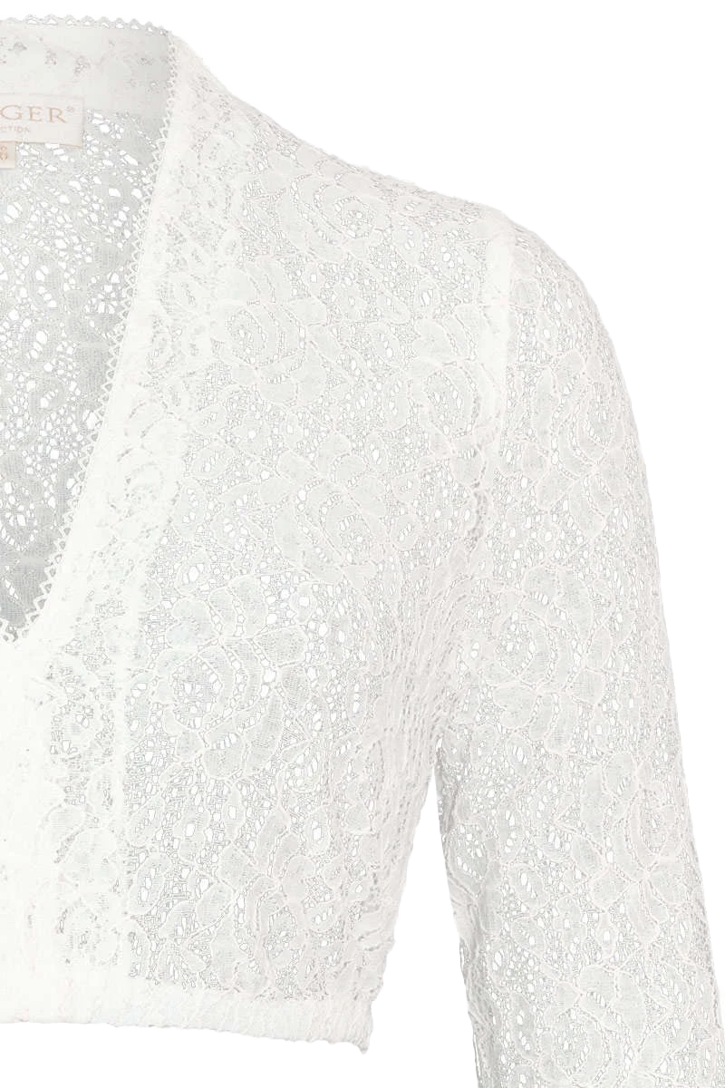 Dirndlbluse V-Ausschnitt 3/4 Arm