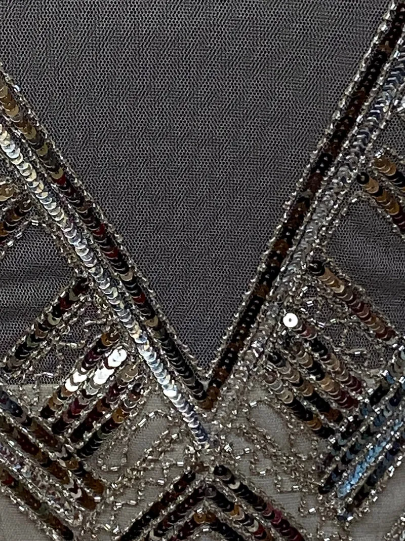Charlestonkleid Gr. 36, 3-teilig