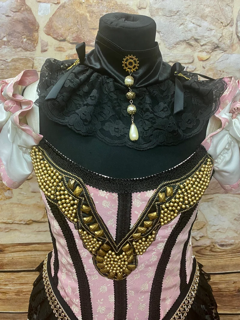 Extravagantes Steampunk Brautkleid Gr. 38 – 4-teiliges Unikat