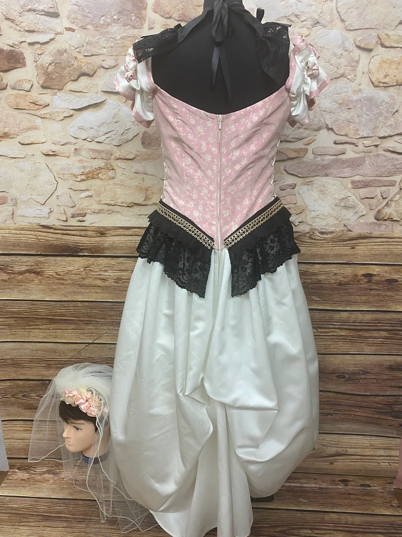 Extravagantes Steampunk Brautkleid Gr. 38 – 4-teiliges Unikat