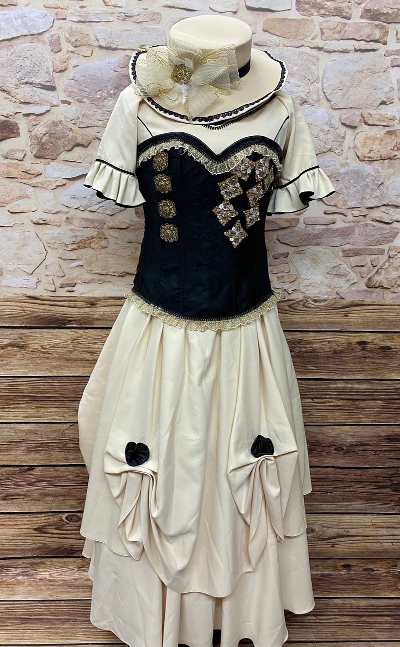 Steampunk Brautkleid Unikat Gr. 46 – Viktorianischer Stil