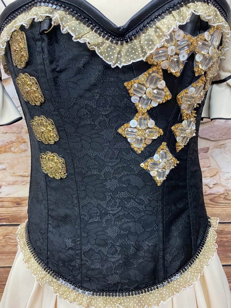Steampunk Brautkleid Unikat Gr. 46 – Viktorianischer Stil