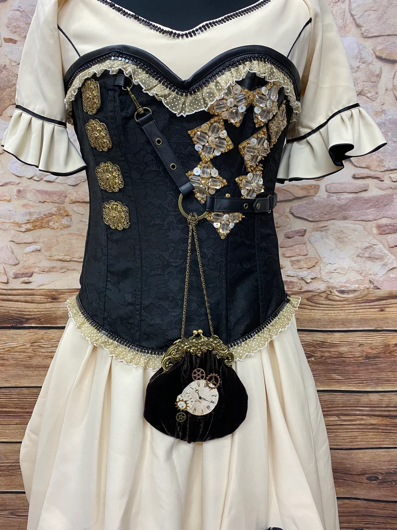 Steampunk Brautkleid Unikat Gr. 46 – Viktorianischer Stil