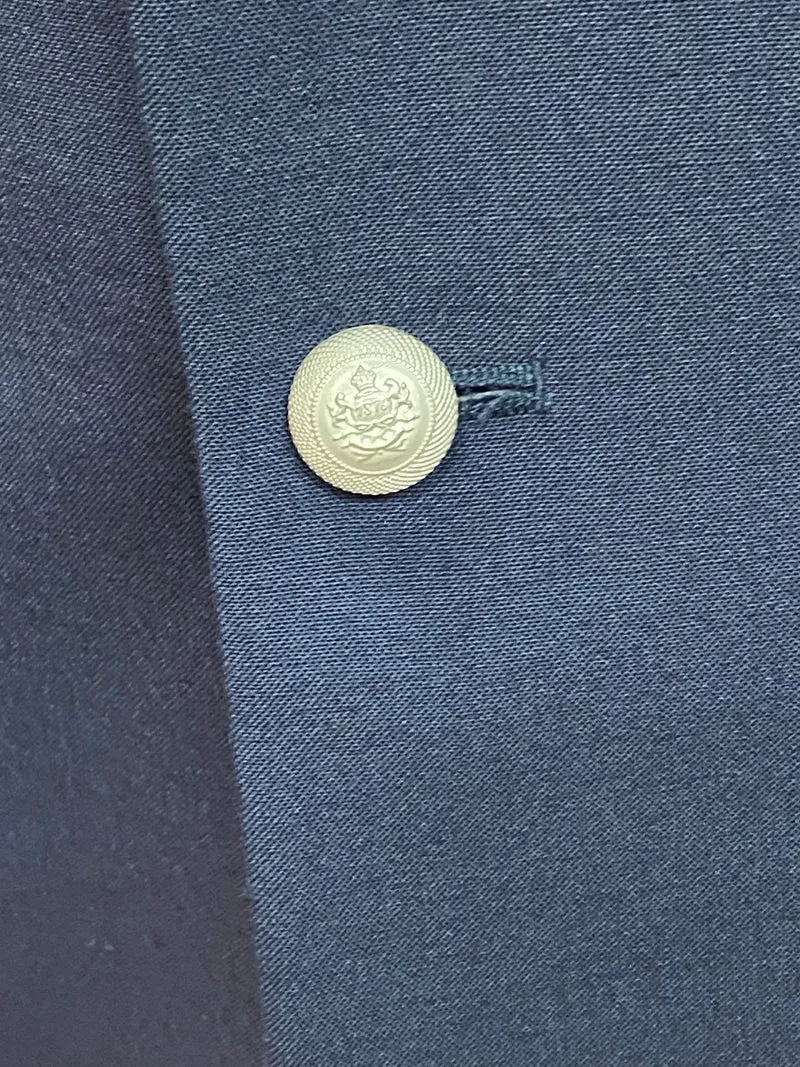 Lange Uniformjacke, Page, Hotel, Uniform Gr.48 dunkelblau