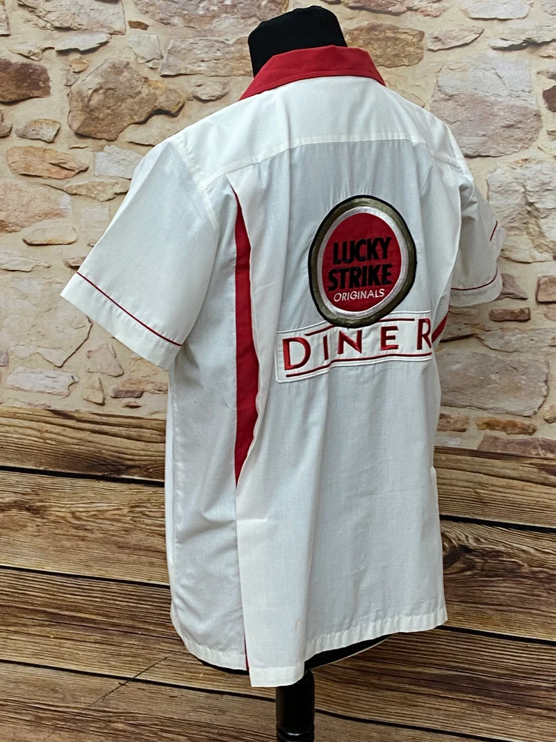 Lucky Strike Vintage Diner Hemd Shirt Gr.M