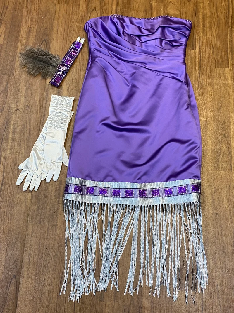 Charlestonkleid Gr. 46 mit Fransen