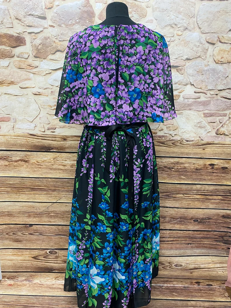 Vintage Maxikleid - 1970er Jahre Gr.46