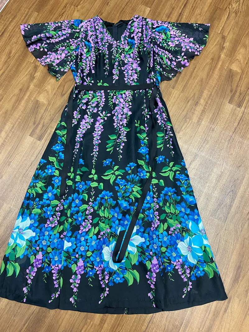 Vintage Maxikleid - 1970er Jahre Gr.46