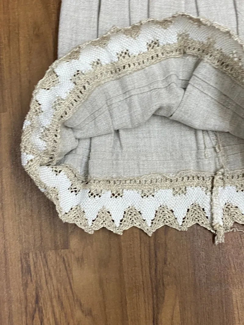 Damen Trachtenrock – Beige - Größe 32
