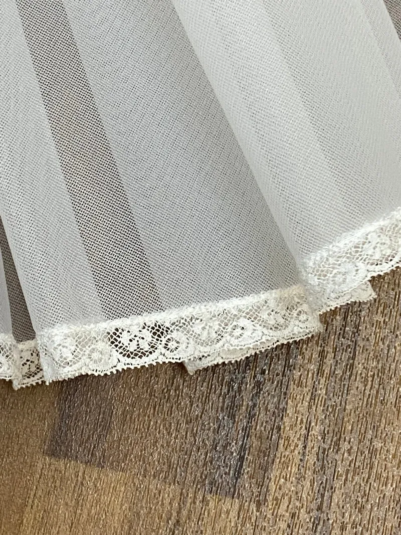 Vintage Petticoat weiß lang 50er Jahre Tellerrock Unterrock Gr. S/M
