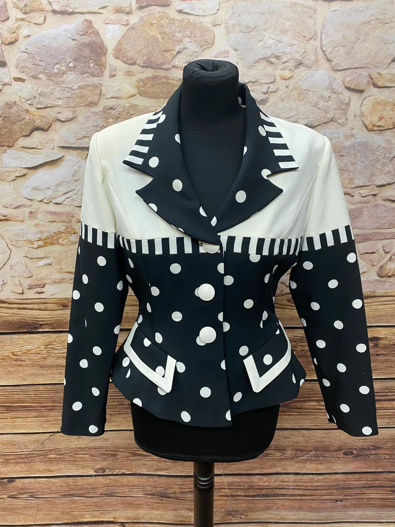 Vintage-Jacke Polka-Dot Gr.40