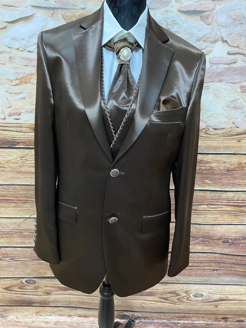 Herren Anzug, Vintage 5teilig in braun