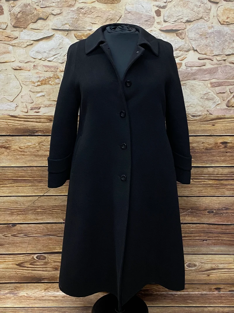 Vintage - Wollmantel - schwarz Gr.46