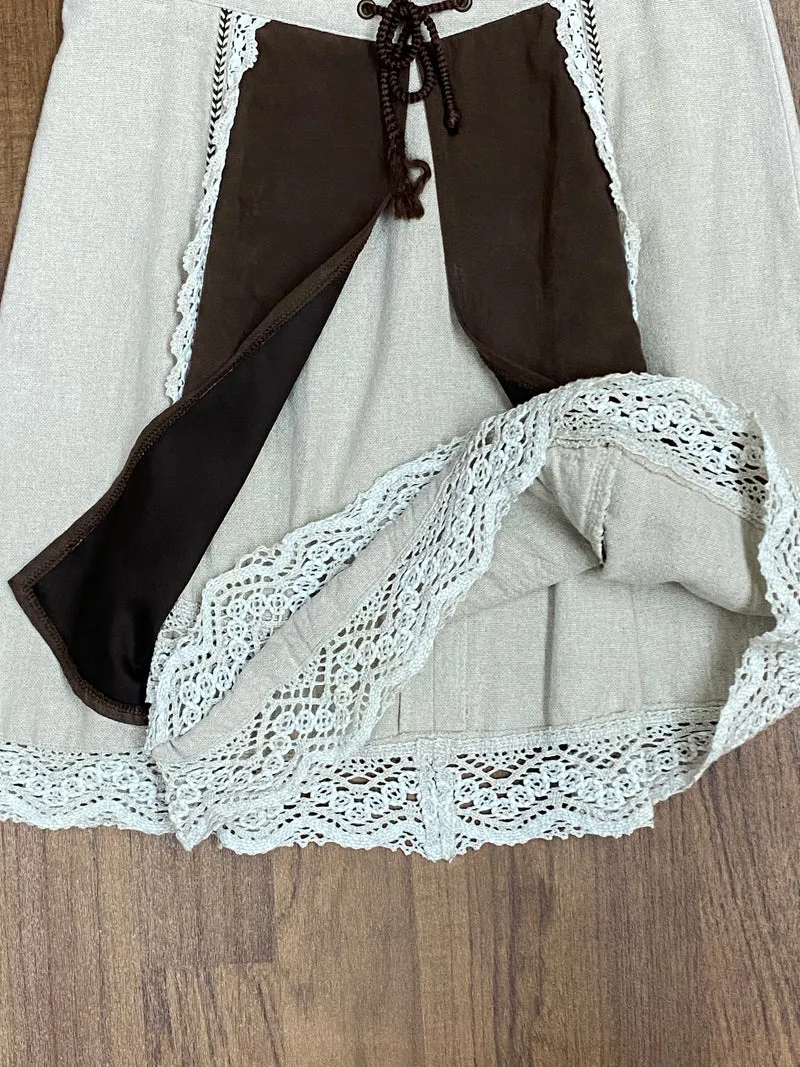 Damen Trachtenrock von Landhaus C&A – Beige/Braun, Größe 36