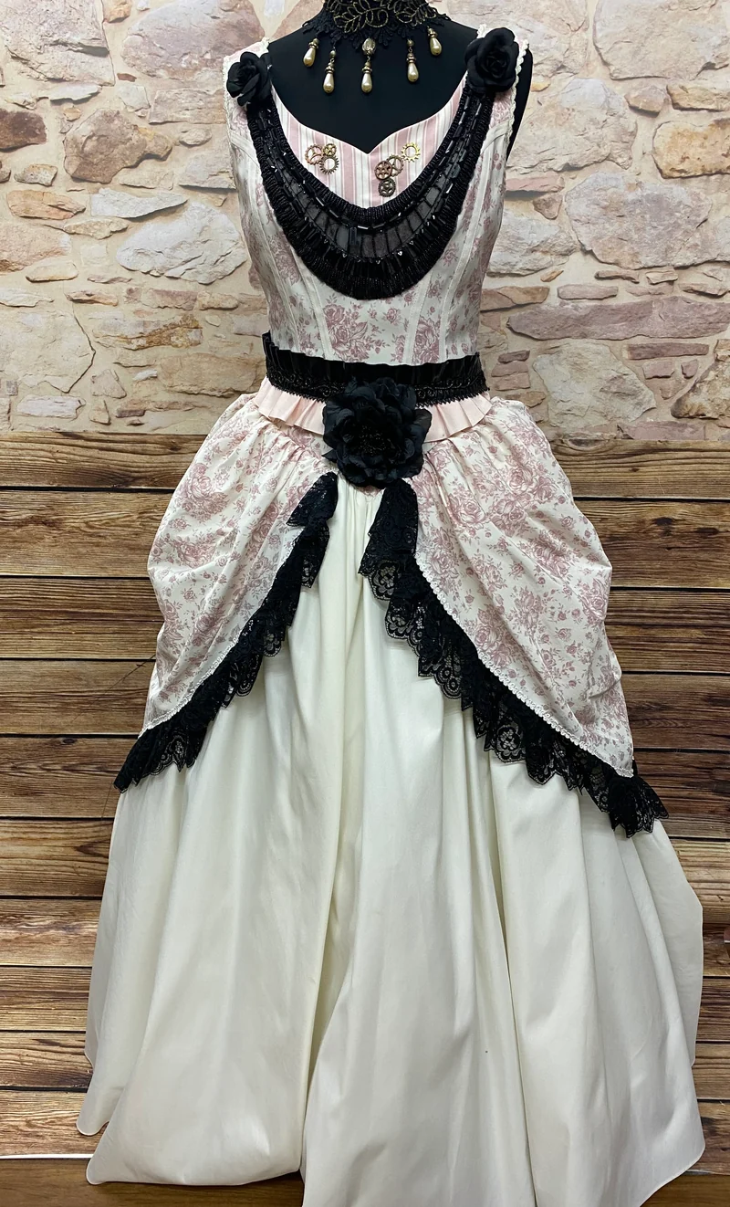 Vintage Steampunk Hochzeitskleid Unikat Viktorianisch
