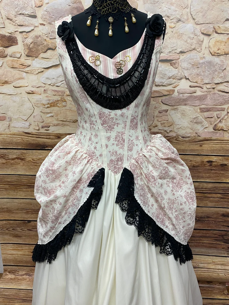 Vintage Steampunk Hochzeitskleid Unikat Viktorianisch