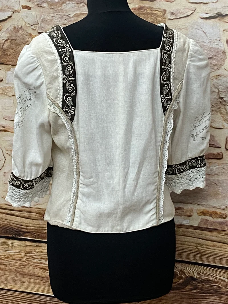 Trachtenmieder – Solo – Beige/Natur – Größe 40