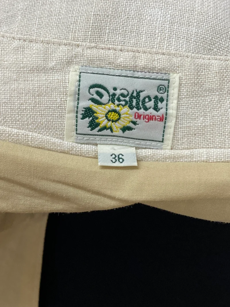 Vintage Trachtenkleid beige - Distler - Gr.36