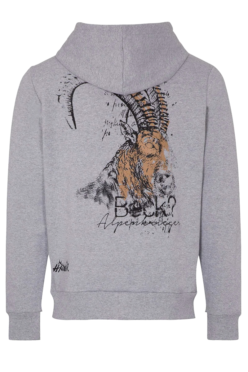 Herren Hoodie Steinbock g