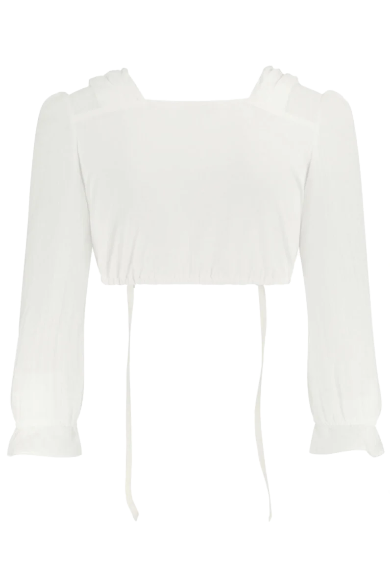 Dirndlbluse mit langen Ärmeln
