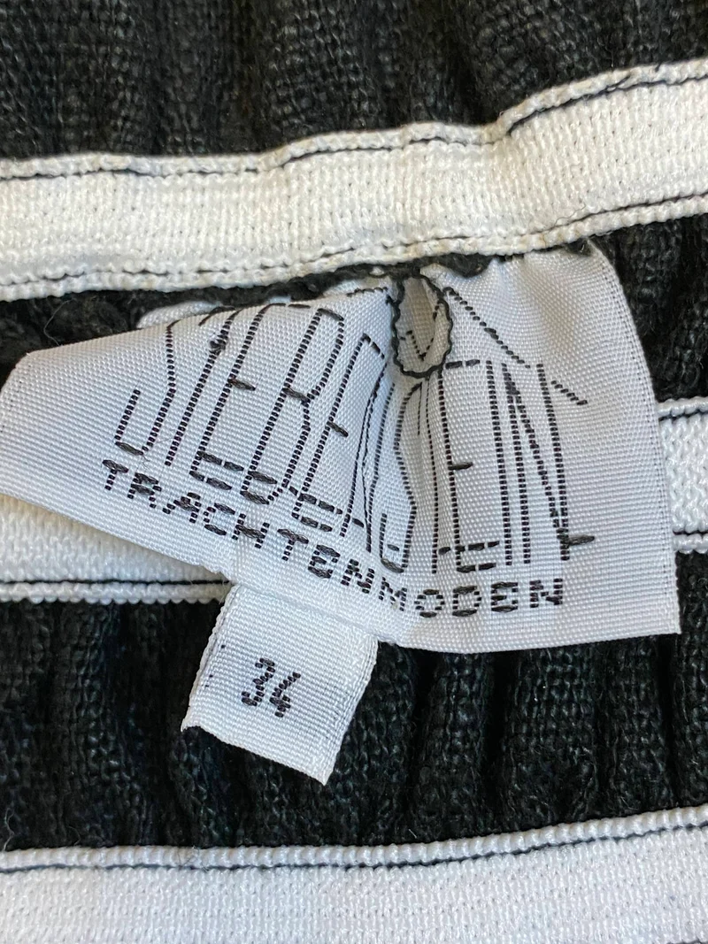 Trachtenmieder – Schwarz/Beige – Größe 34