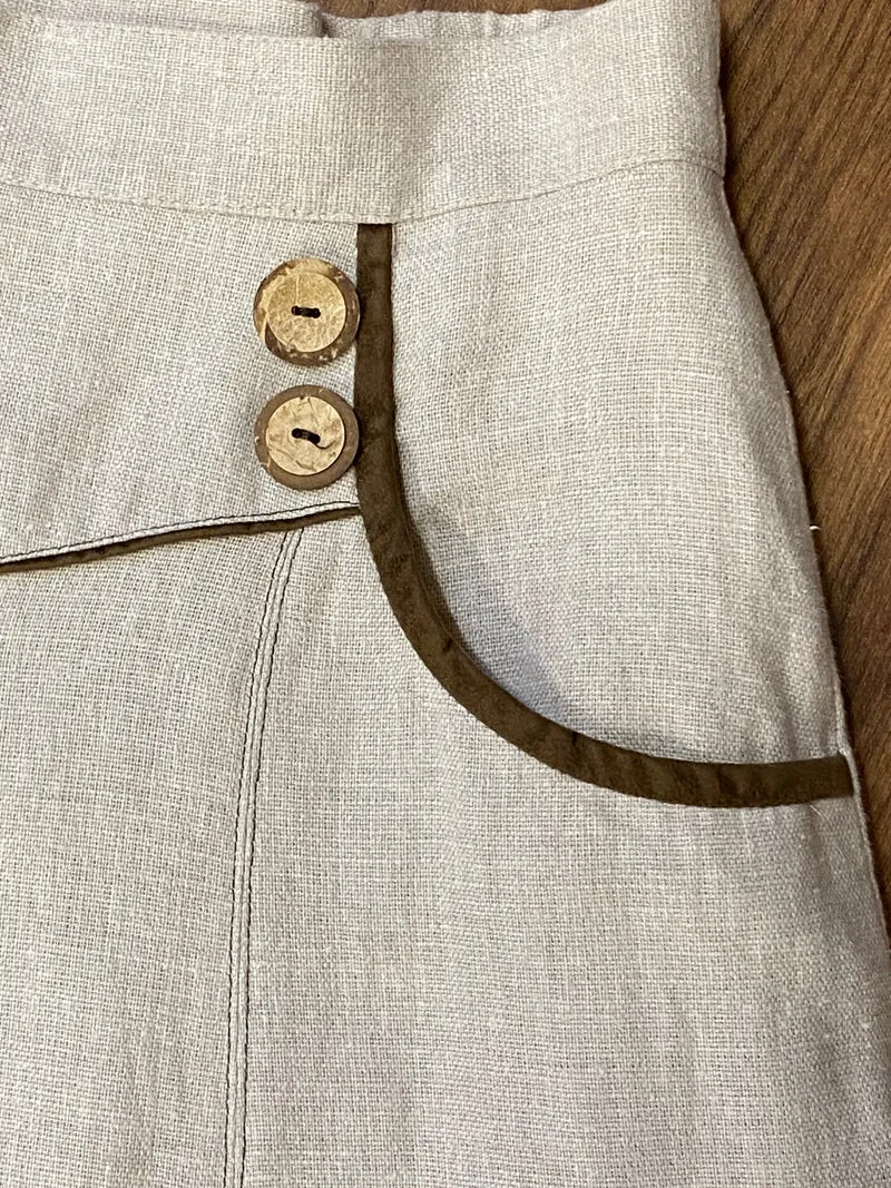 Damen Trachtenrock von Meico – Beige, Größe 40