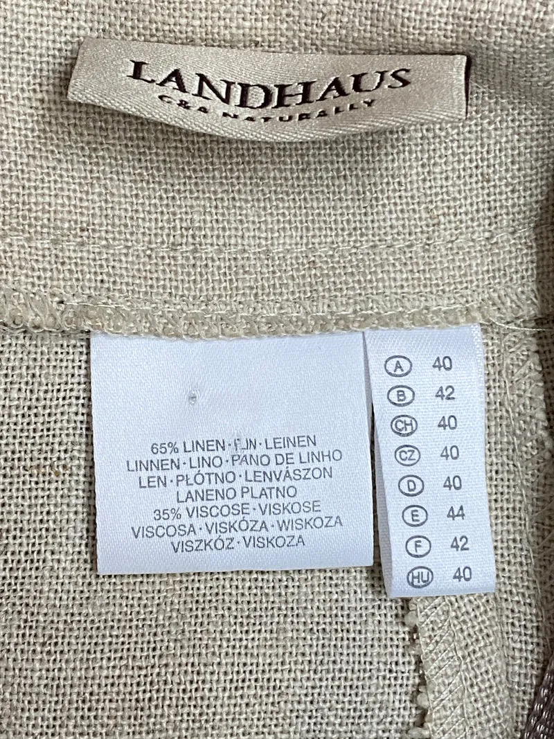 Damen Trachtenrock von Landhaus – Beige, Größe 40