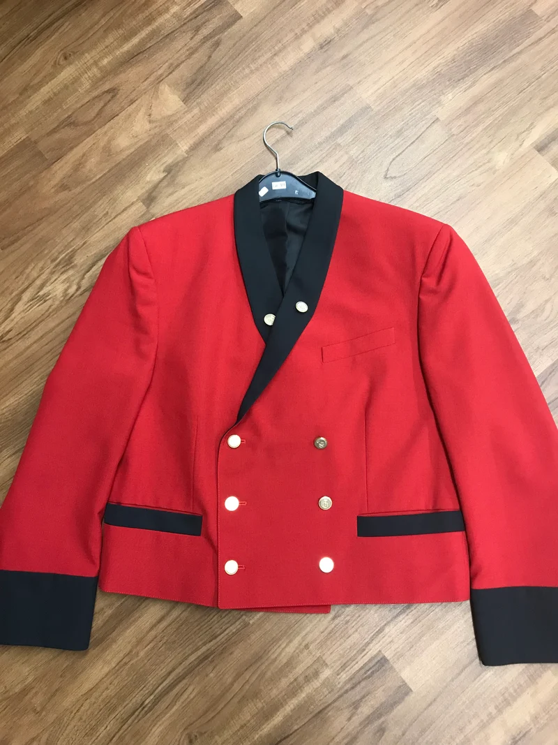 Pagenjacke, Uniform, Hotel, Doorman Gr.52 rot/schwarz