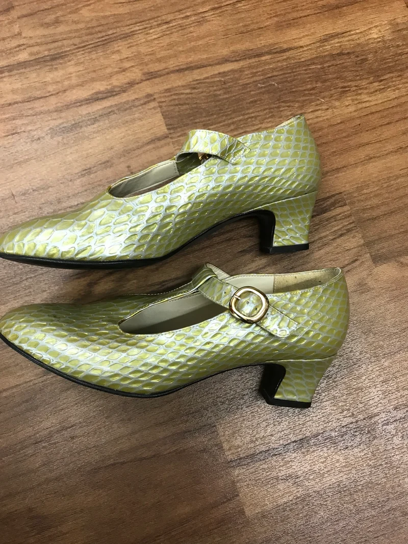 Schnallenschuhe, T-Steg, 20er Jahre Stil Gr.37