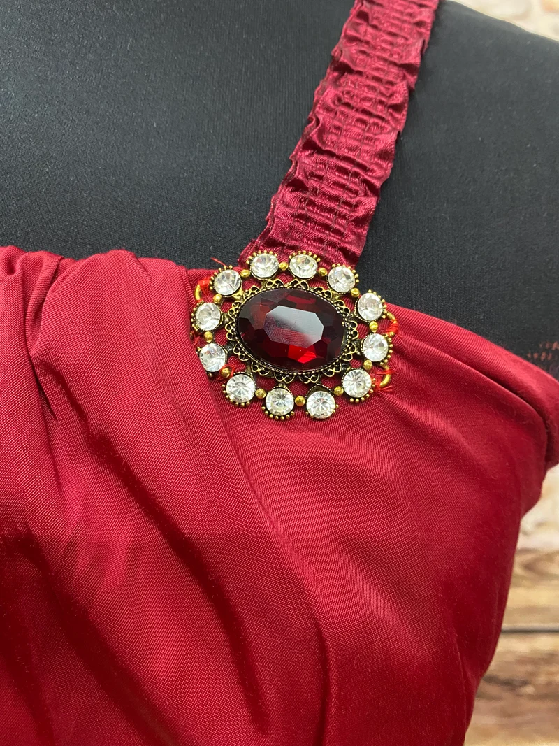 Charlestonkleid Rot Gr. 36 mit Pailletten und Fransen