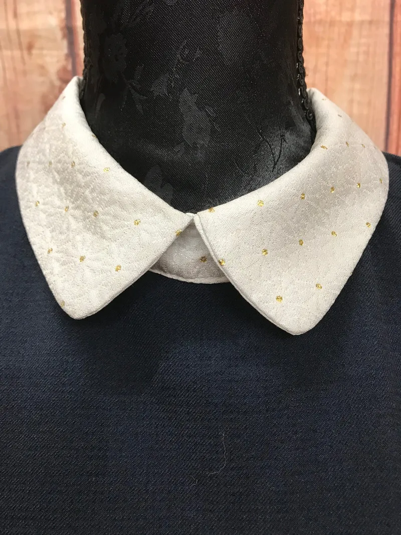 Vintage Kleid im 60er Jahre Stil, dunkelblaues Kleid Gr.44 , mit Bubikragen und tiefer Taillie