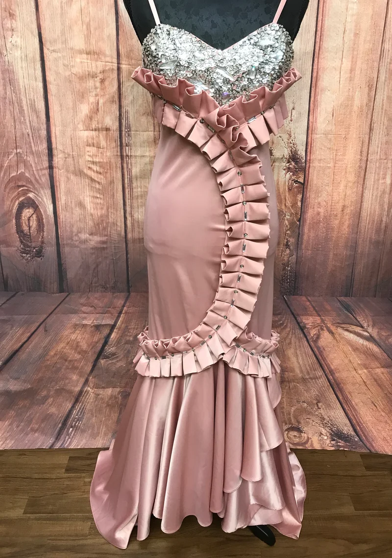 20er Jahre Mode, langes Abendkleid Gr.40