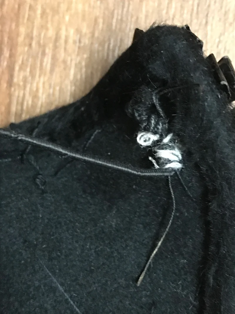 50er Jahre Hut, Halbhut, True Vintage schwarz
