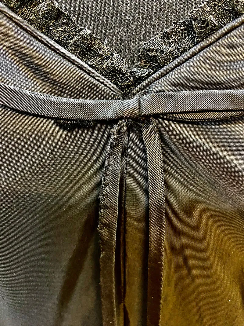 Vintage Cocktailkleid schwarz Taft 50er Bloomfield Gr. 36