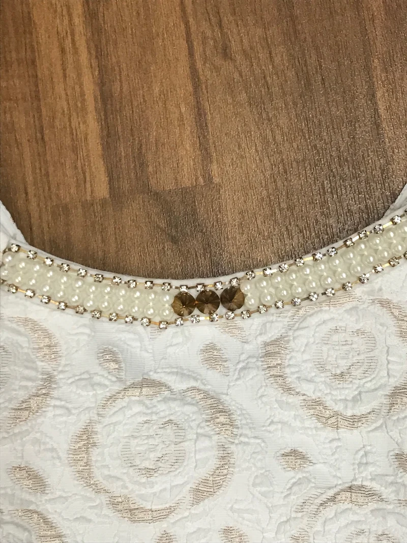 Charleston Kostüm Gr. 34 in Creme, 3-teilig