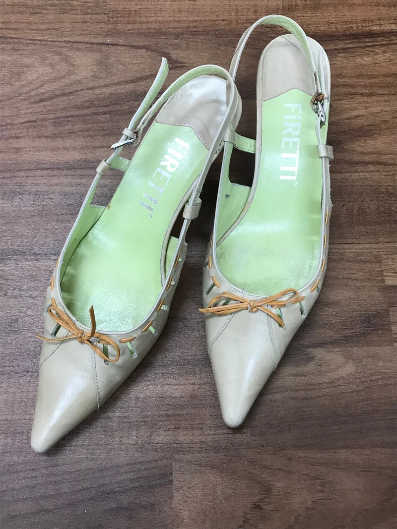 Vintage-Schuhe Firetti Slingpumps (Gr. 41)