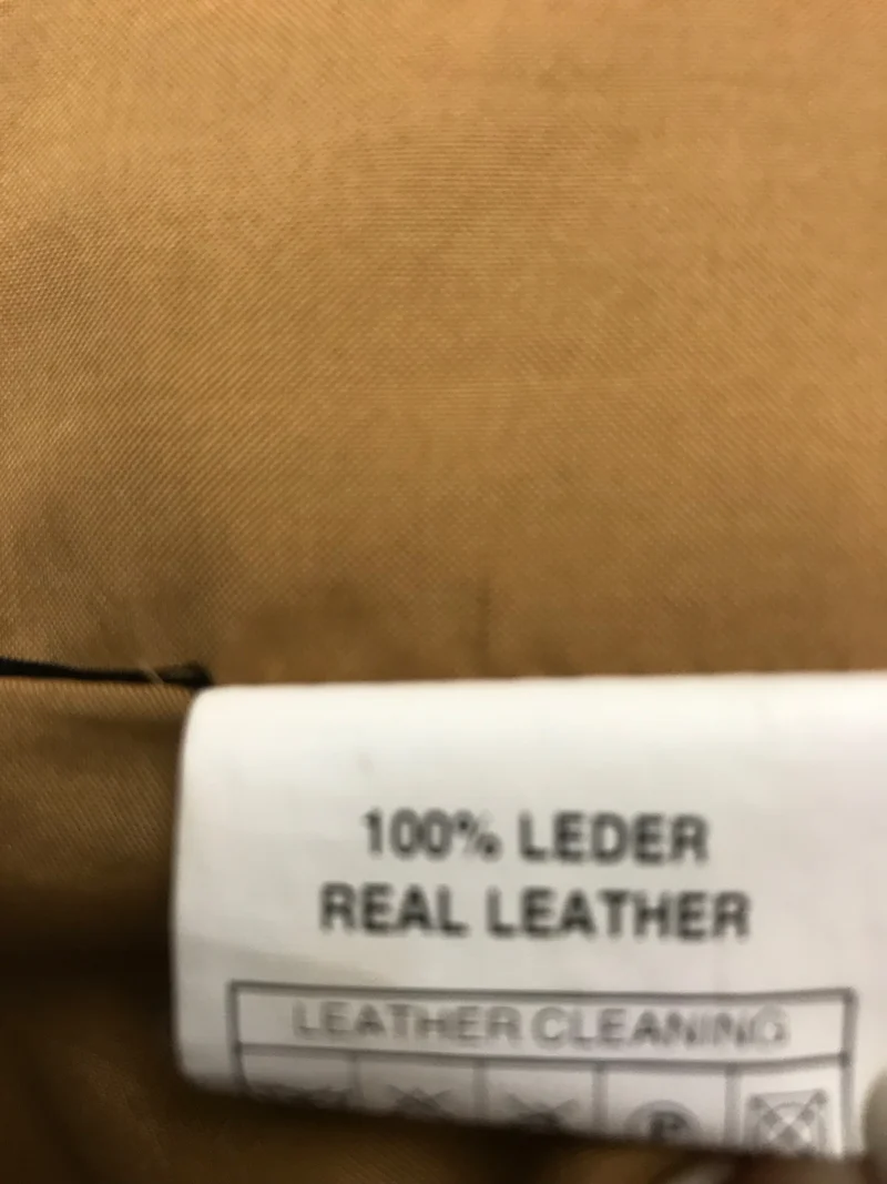 Herren Lederweste, beige, Vintage