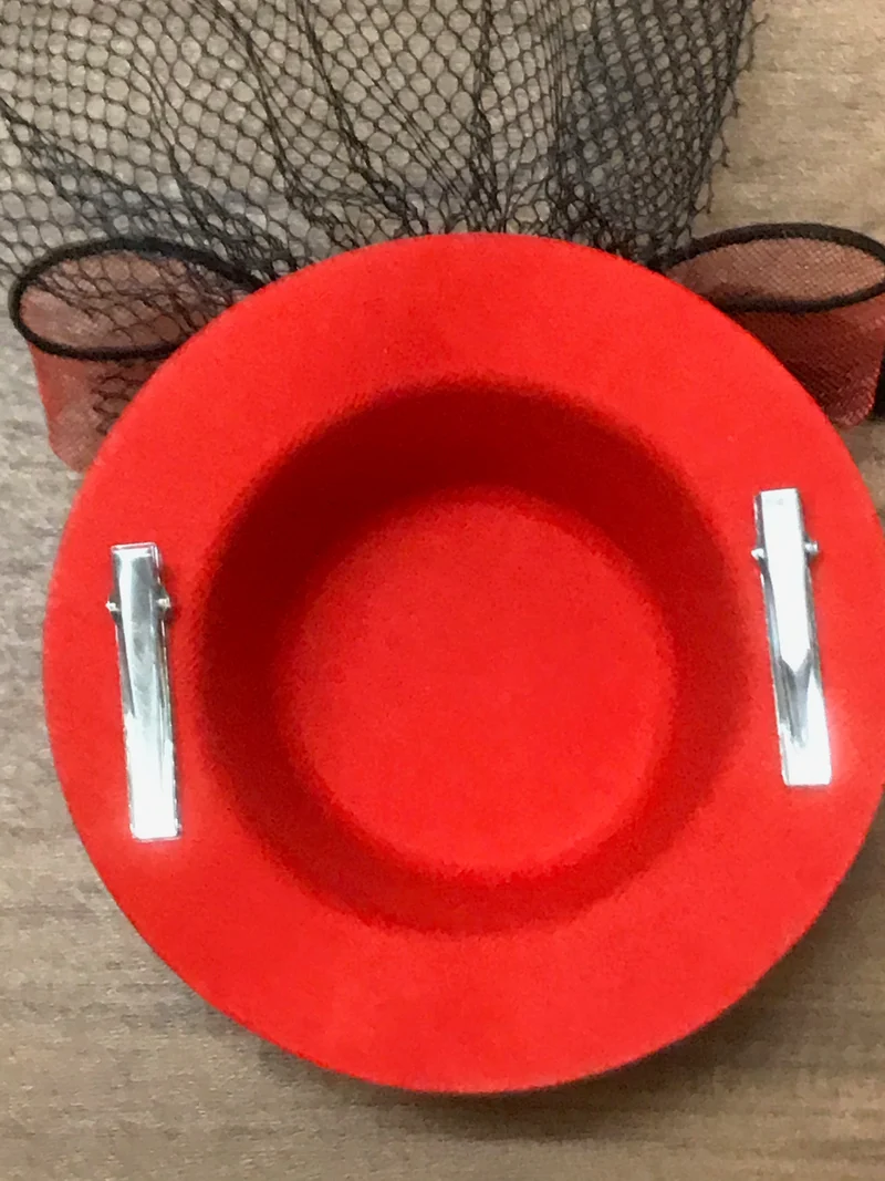 Steampunk Mini-Zylinder in rot Unikat