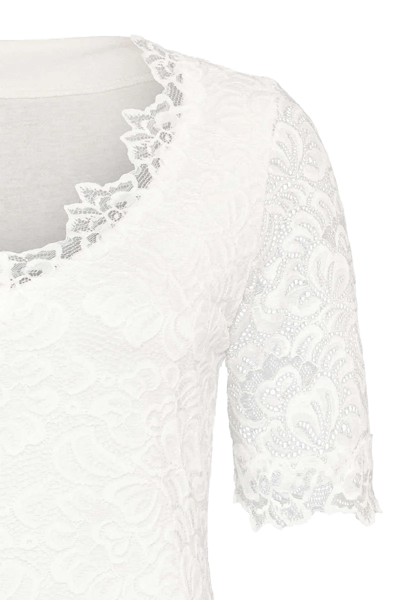 Damen Trachten T-Shirt Spitze