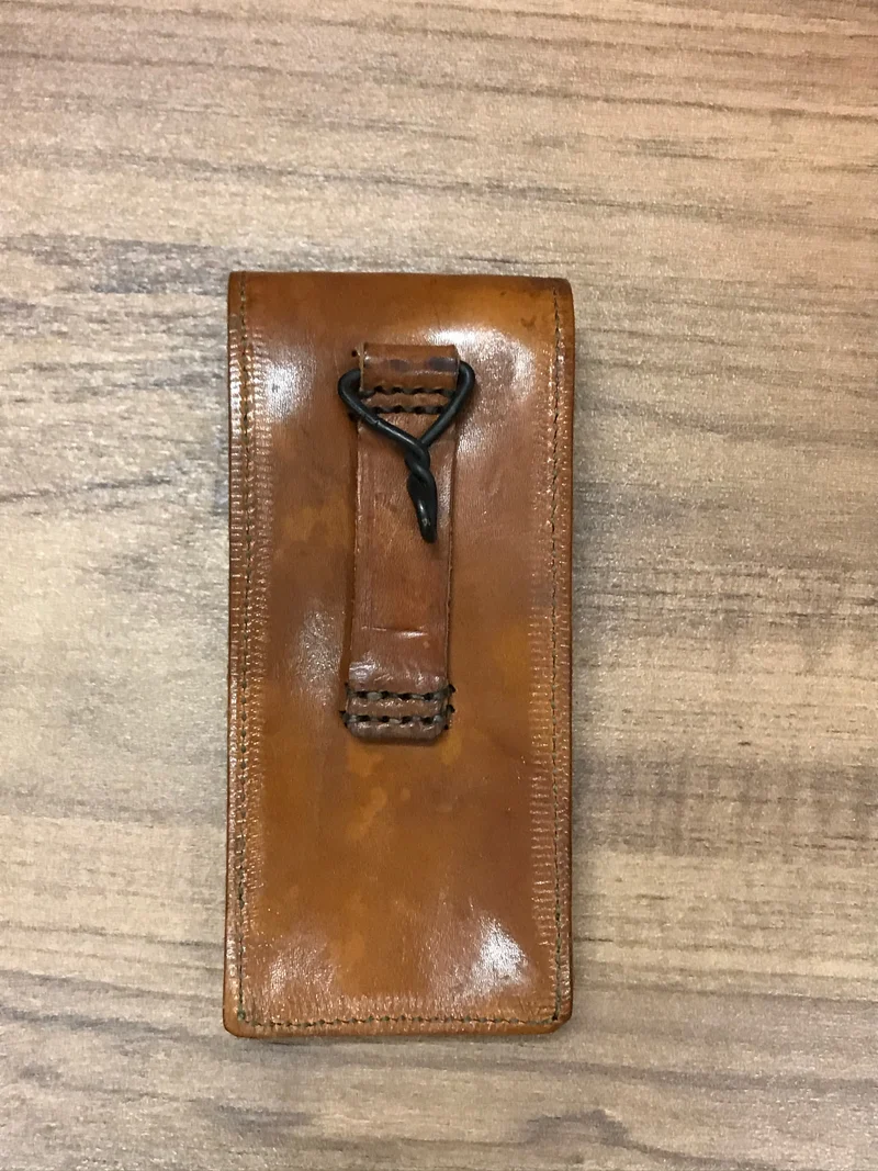 Vintage Lederetui mit Patina (17 x 8 cm)