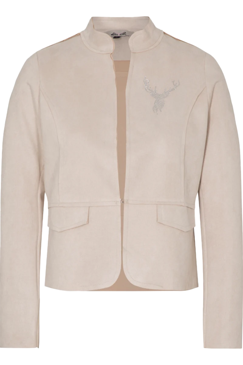 Damen Trachtenblazer mit Hirschkopf-Motiv aus Strasssteinchen