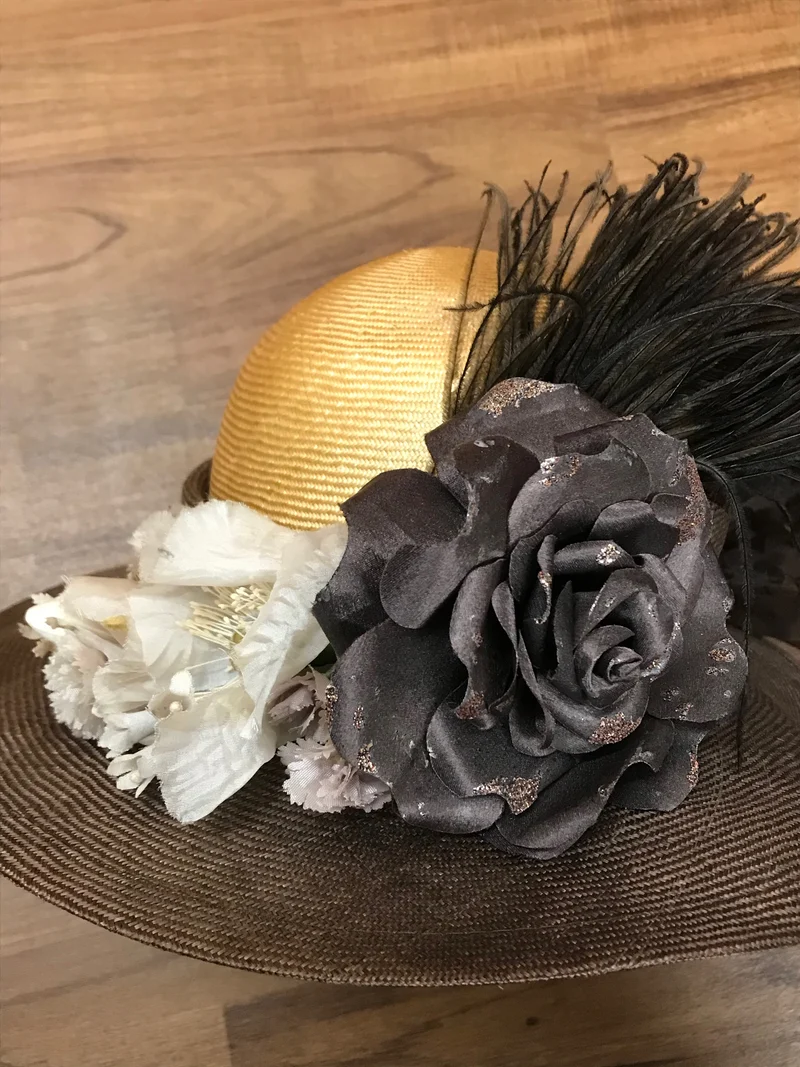 Steampunk Damenhut Ascot, hochwertig, Unikat