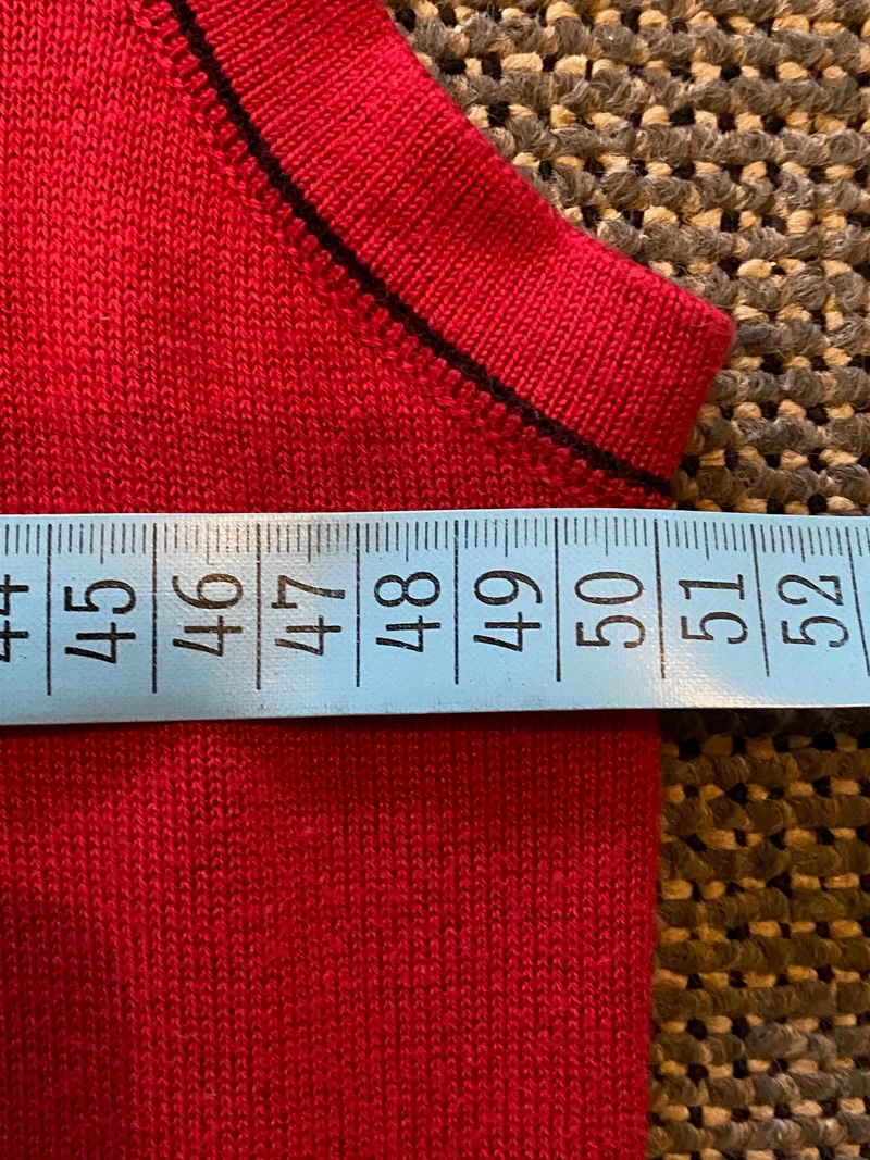 Roter Vintage Pullunder Gr. XL