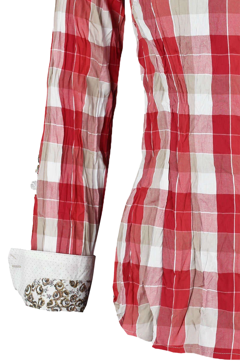 Bluse Langarm Crash-Optik