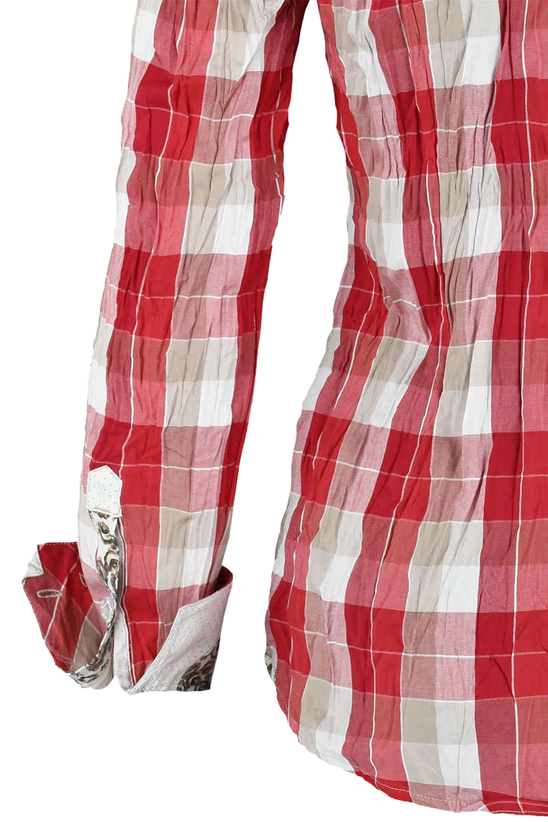 Bluse Langarm Crash-Optik