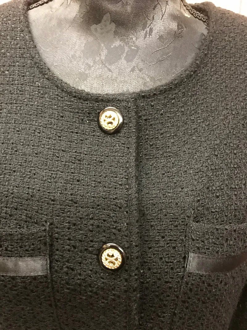 Vintage Jacke in schwarz Gr.42