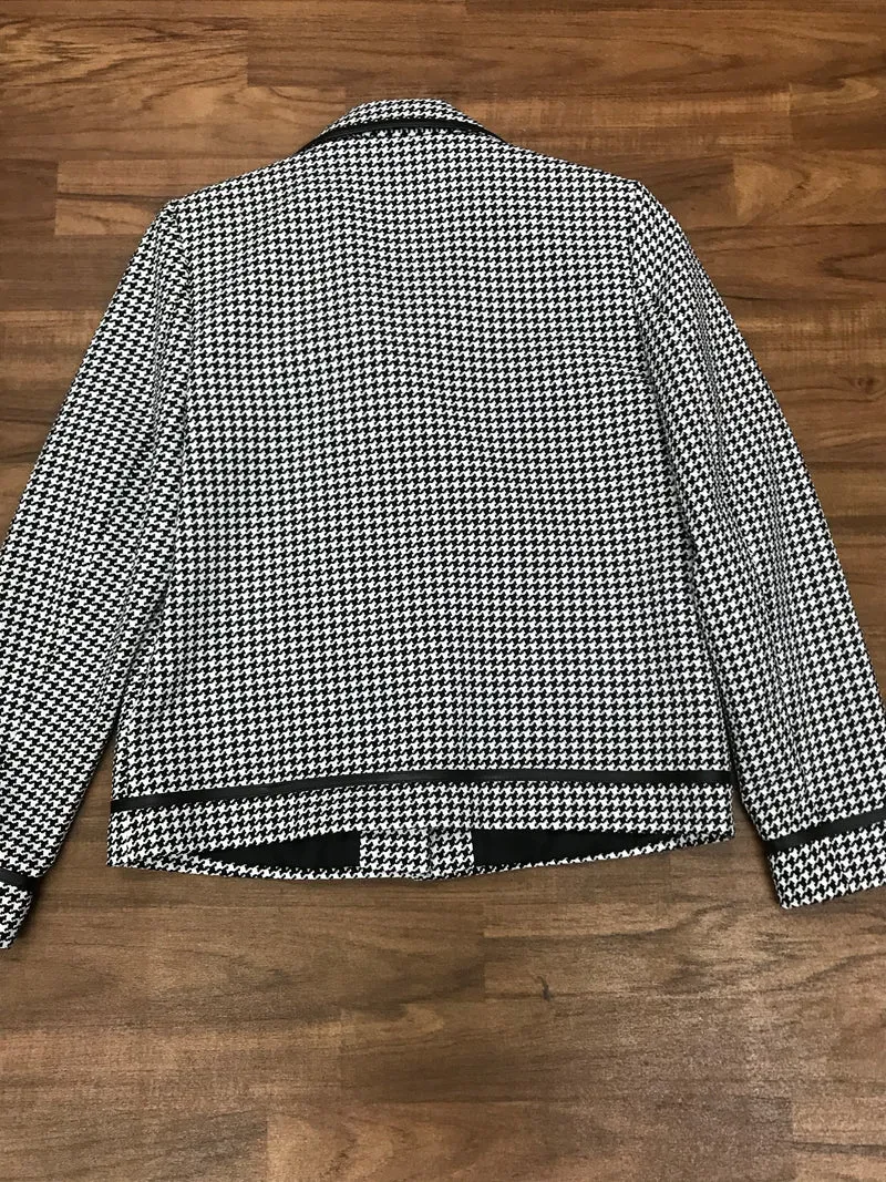 Vintage Jacke in schwarz/weiß Pepita Gr.36