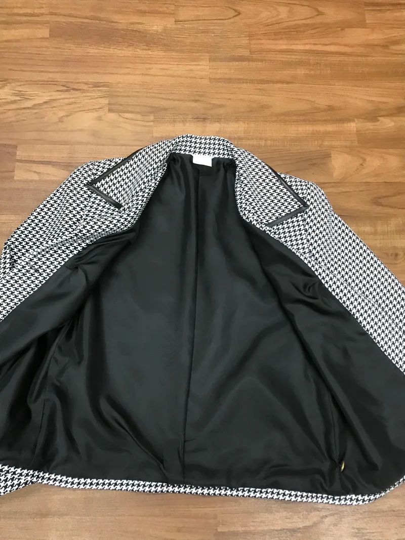Vintage Jacke in schwarz/weiß Pepita Gr.36