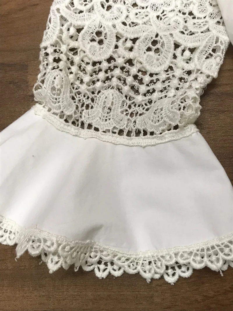 Vintage Dirndlbluse weiß - Gr.42